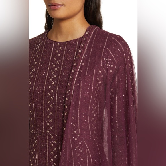 SANI 
Name' Samud Embroidered Long Sleeve Anarkali With Dupatta NWOT - Picture 4 of 9